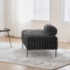 Mini Loveseat With Adjustable Backrest - Charcoal - Image 5
