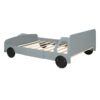 Full Size Car Shaped Platform Bed With Wheels - Gray - Image 5