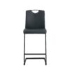 Chair Barstool Dining Counter Height Chair (Set of 2) - Black - Image 8