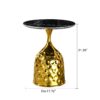 Nordic Style Iron Round Tray Coffee Table Carbon Steel - Gold - Image 3