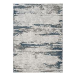 Geometrix - 2'7" X 9'10" Area Rug Runner Geometric 3D Effect - Ivory / Gray