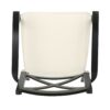 Outdoor Dining Chair Set With Water Resistant Cushions - Black / Ivory - Image 10