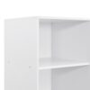 Doorless Storage Wardrobe For Dedroom With Shelves And 3 Drawers - White - Image 8