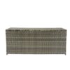 Outdoor Storage Box, 113 Gallon Wicker Patio Deck Boxes With Lid, Outdoor Cushion Storage For Kids Toys, Pillows, Towel, Wicker - Gray - Image 10