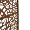 Outdoor & Indoor Metal Privacy Screen Freestanding Decorative Privacy Screen, Privacy Fence Panels For Deck Balcony Patio Garden - Brown - Image 7
