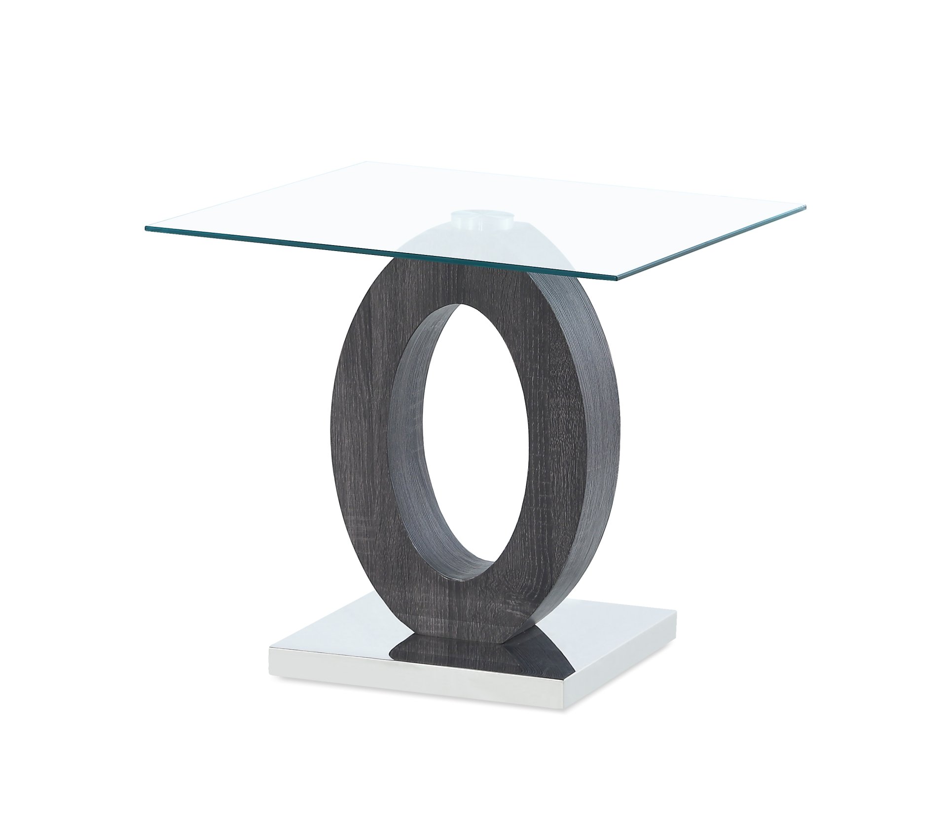 Tracker - End Table - Brown White - Image 2