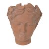 7X5.5X9" Visage Head Bust Planter, Home Wall Planter - Brown - Image 2