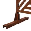 Rusty Outdoor & Indoor Freestanding Metal Privacy Screen, Decorative Privacy Fence Panels For Deck, Balcony, Patio - Rust Red - Image 12
