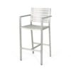 Outdoor Aluminum Rust Proof Barstools (Set of 2) - Silver - Image 8