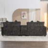 Modern Chenille Upholstered Sectional Sofa With Ottomans, USB Ports, Cup Holders, And Storage - Gray - Image 15