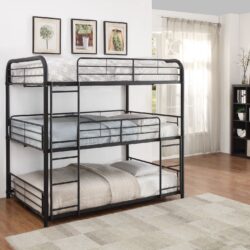 Cairo - Triple Full Bunk Bed - Black