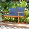 Outdoor Deep Seat Cushion Set Waterproof Fade Resistant Patio Furniture Cushions, Removable Covers, Adjustable Straps & Handles - Navy Blue - Image 5