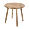Round Dining Table, Solid Wood - Natural Wood / Brown - Image 3