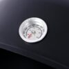 Heavy Duty Round Bbq Grill 17" Steel Charcoal Smoker For Outdoor Cooking - Black - Image 15