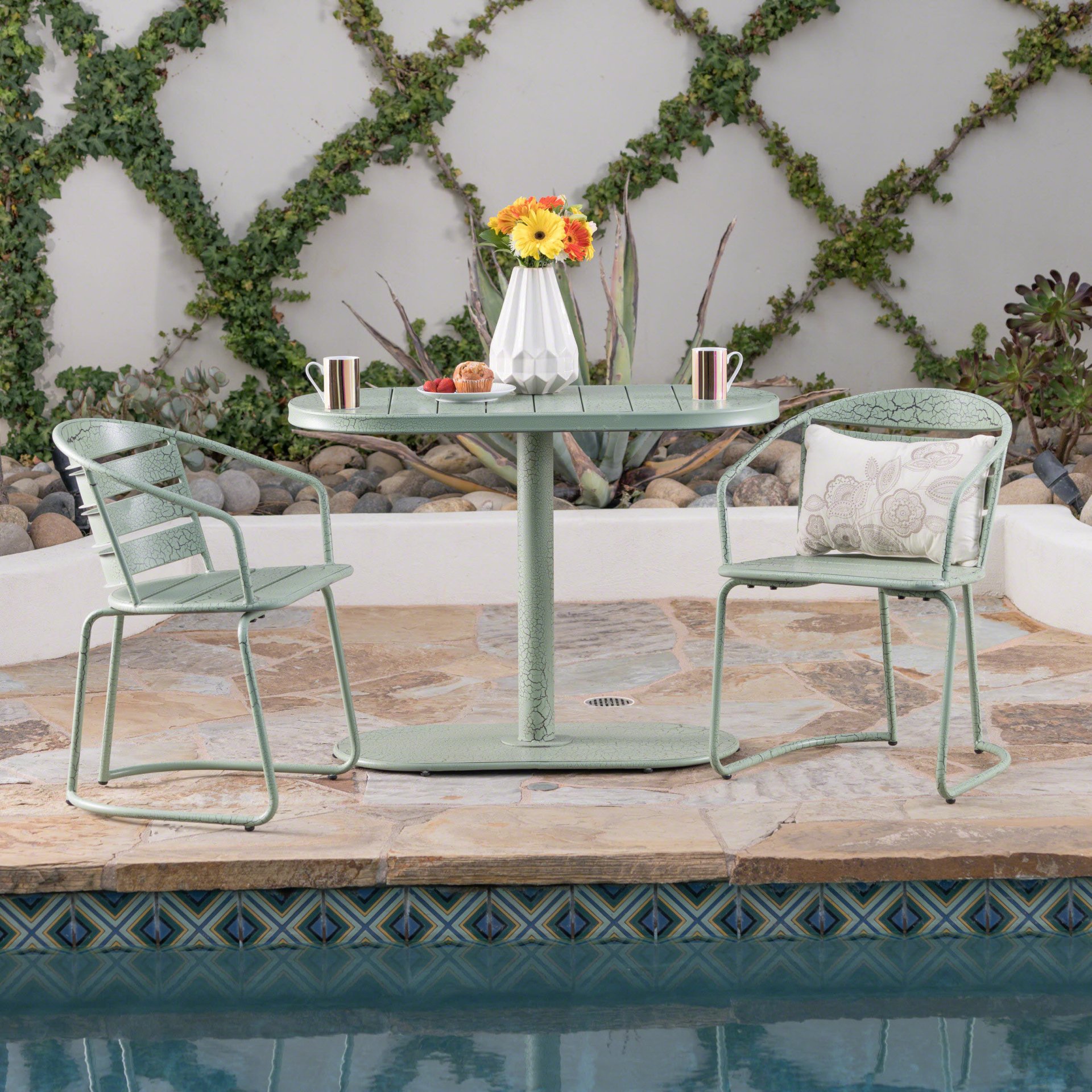 Santa Monica - Bistro Set - Green - Image 6