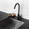 Kitchen Sink Faucet With Single Handle - Matte Black - Image 2