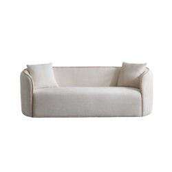 Coral - Curved Sofa, 3 Seater, Living Rooms, Bedrooms, Apartment - Beige