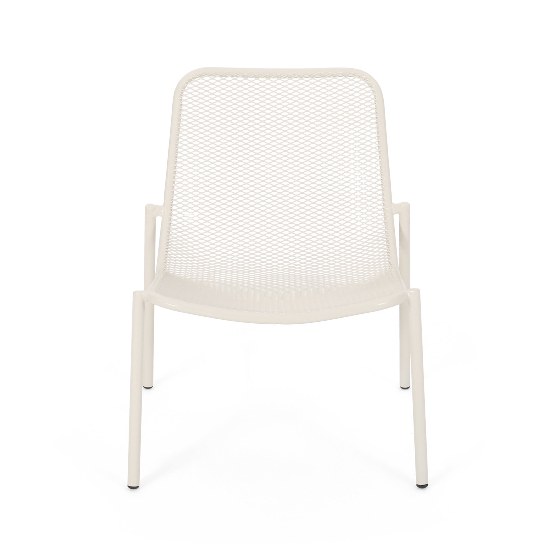 Kincaid - Stackable Iron Chair Outdoor Seating - Matte White - Image 5