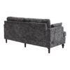 Modern Style Chenille 2 Seater Sofa With LED Light, USB Port, And Storage Bag - Gray - Image 24