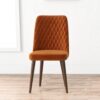 Katie - Mid-Century Modern Dining Chair (Set of 2) - Orange - Image 6