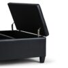 Ellis - Coffee Table Storage Ottoman - Midnight Black - Image 7