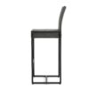 Outdoor Rattan Bar Chair With Metal Legs - Black - Image 8