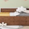 Full Size Daybed With Drawers And Shelves - Walnut - Image 11