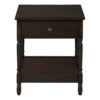 Accent - Table, 2 Tier, Square, Traditional - Walnut - Image 2