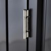 Outdoor Storage Shed, Metal Steel Garden Shed With Single Lockable Door, Small Shed Outdoor Steel Utility Tool Shed For Backyard Patio Garden Lawn - Black - Image 14
