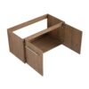 Floating Bathroom Vanity With 36" Cabinet And Resin Sink Soft Close Doors Plywood Construction - Imitative Oak - Image 17