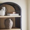 Modern 5 Shelf Open Arched Bookshelf - Black - Image 5