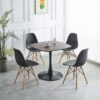 Special Dining Table, Kitchen Table - Black / Walnut - Image 9
