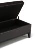 Oregon - Storage Ottoman Bench With Tray - Tanners Brown - Image 4