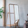 Clothes Hanger With Mirror, Large - Brown - Image 9