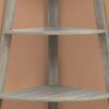 Bookshelf, Bookcase, Etagere, Corner, 4 Tier, Office, Versatile Placement - Taupe - Image 2