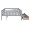 Full Size Daybed Bed With Two Drawers - Gray - Image 19