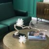Aluminum Candle Holder With Marble Stand - Multicolor - Image 6