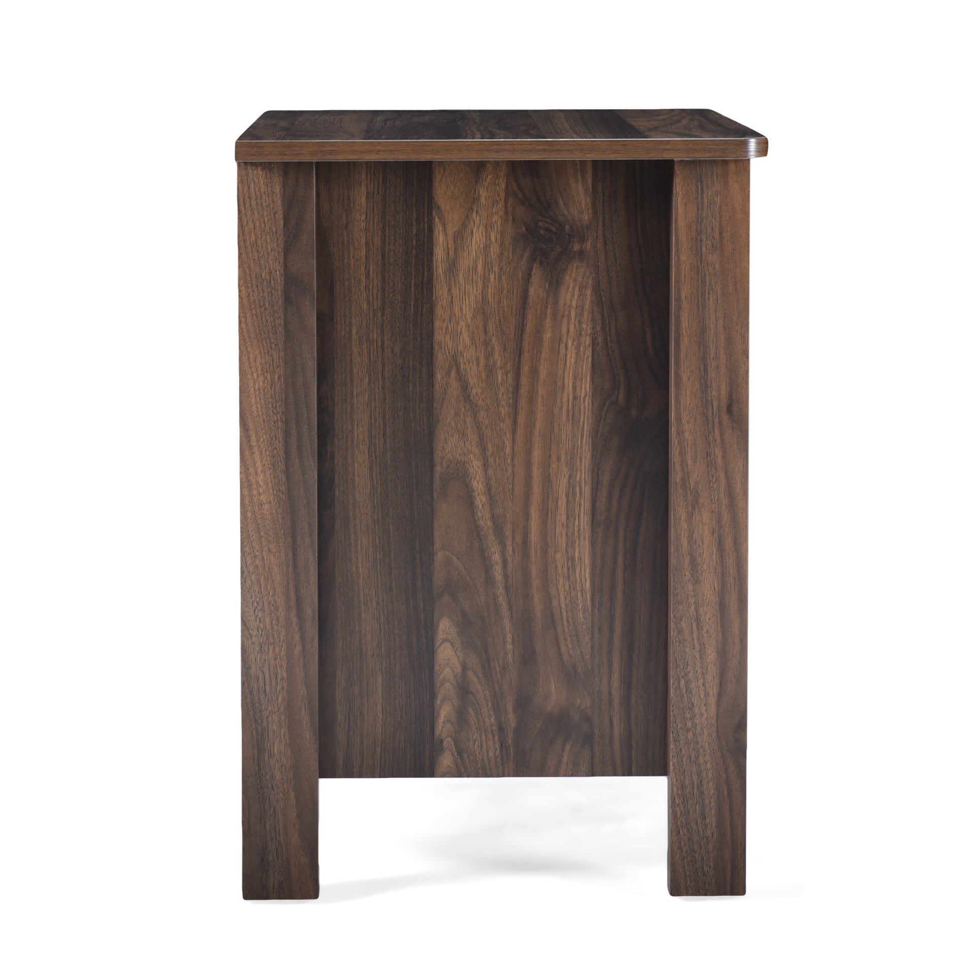 Titeca - Contemporary Wood 2 Drawer Nightstand - Brown - Image 9