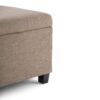 Avalon - Storage Ottoman Bench - Fawn Brown - Image 5