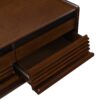 Modern Rectangle Coffee Table With 4 Drawers And 2 Display Shelves, Tempered Glass For Living Room - Brown - Image 13