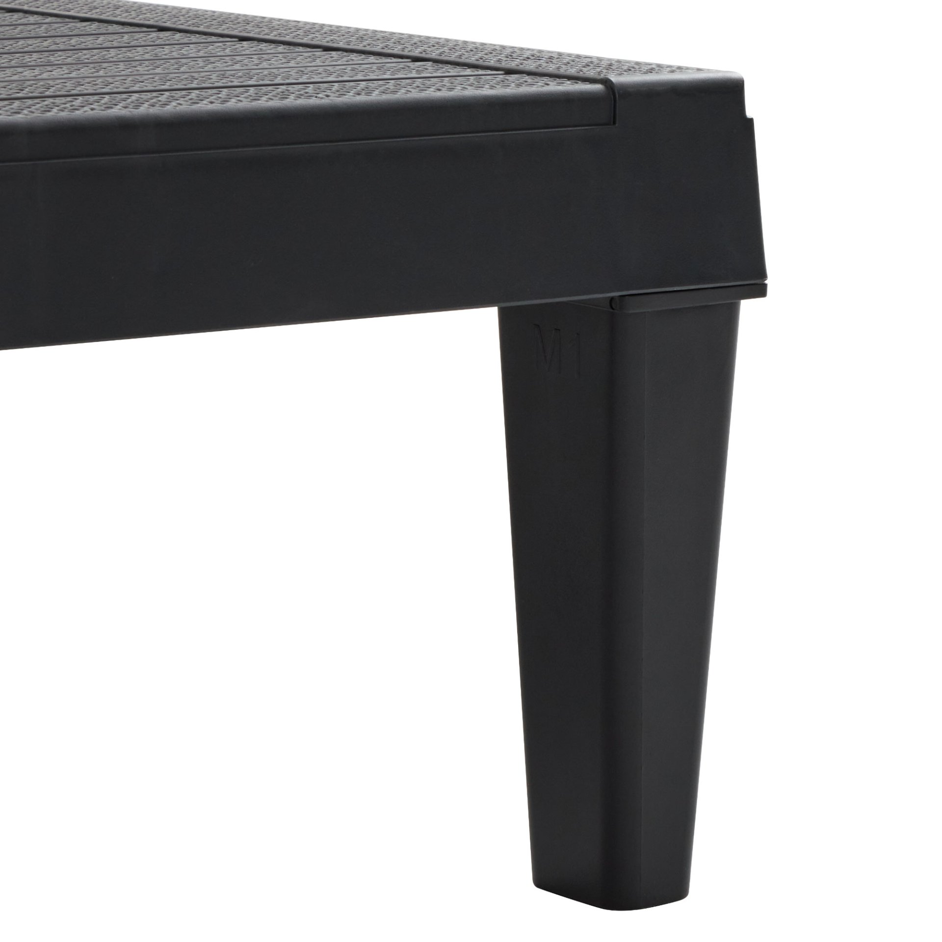 Outdoor Chaise Lounges (Set of 2) With Adjustable Backrest Polypropylene Resin For Patio, Poolside Or Beach - Black - Image 19