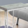 Accent Table, C - Shaped, Contemporary - Gray - Image 2