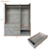 Open Wardrobe Storage For Bedroom - Gray - Image 26