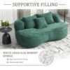 High Back Bean Bag Sofa Lounger For Adults And Kids, Indoor & Outdoor, Durable - Emerald - Image 5