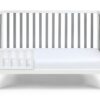 Deux - Remi 3 In 1 Convertible Island Crib - White / Gray - Image 3