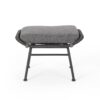 Outdoor Modern Boho Wicker Ottoman With Cushions (Set of 2) - Gray - Image 7