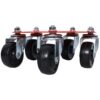 Heavy Duty Snowmobile Dolly V Slide With 2.5" Swivel Casters, Rubber Pad, 1500Lbs Capacity Steel - Red - Image 13