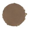 Round Metal Wall Mirror With en Leaf Accents, Modern Decor Mirror For Living Room Entryway Hallway - Gold - Image 8