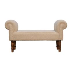 Boucle Bench - Cream