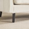 Mid Century Modern Loveseat Sofa With USB, Removable Pillow Cover - Beige - Image 15